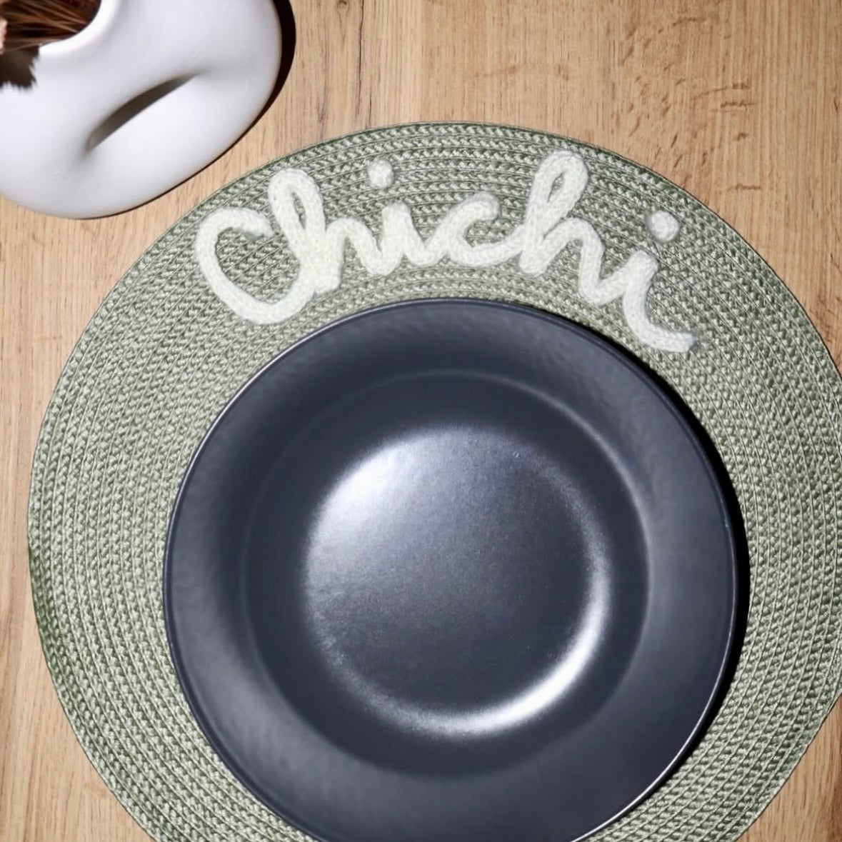 TOVAGLIETTA ROTONDA CON NOME