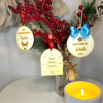 DECORAZIONI ALBERO IN LEGNO